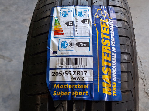 Pneus Mastersteel Supersport 205/55 R17 | 215/50 R17 (novos)