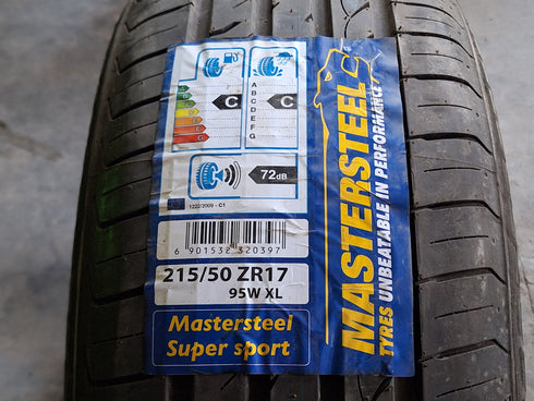 Pneus Mastersteel Supersport 205/55 R17 | 215/50 R17 (novos)