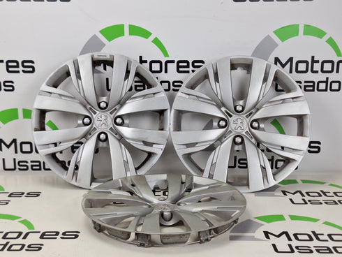 3 Tampões Peugeot 15 polegadas