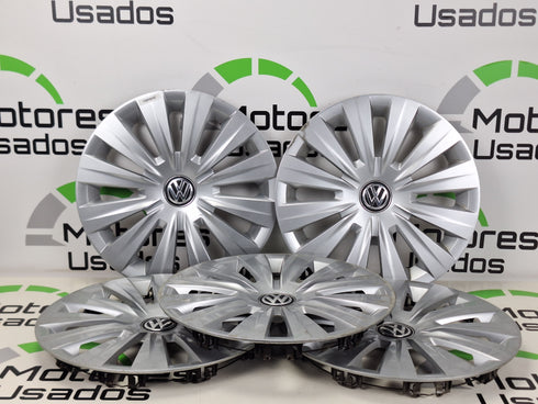 5 Tampões Volkswagen 15 polegadas