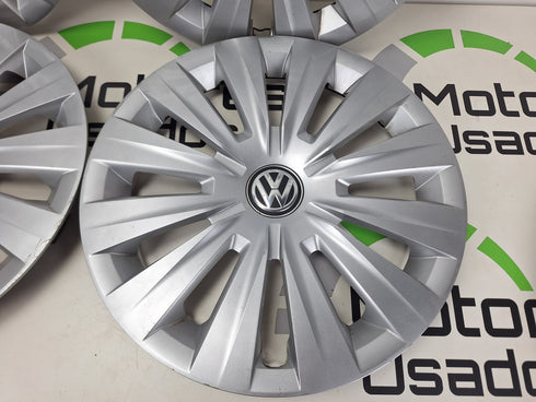 5 Tampões Volkswagen 15 polegadas