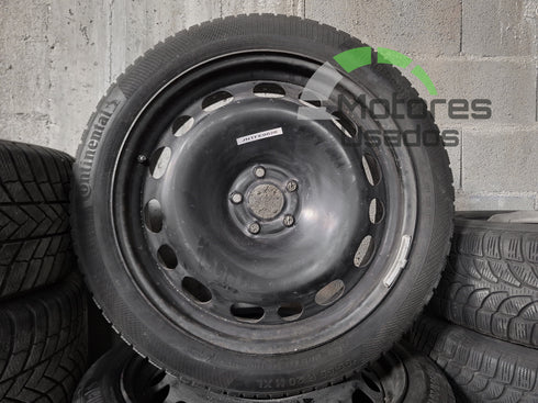 4 Jantes de Ferro 20 Renault c/pneus 195/55 5x114.3