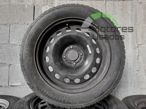 2 Jantes de Ferro 16 c/pneus 205/55 4x108