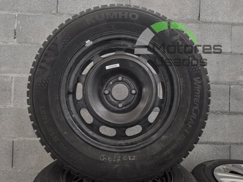 3 Jantes de Ferro Peugeot, Citroen 16 P.S.A c/pneus 215/65 4x108