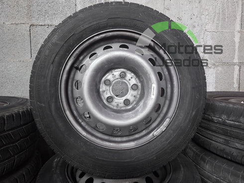 4 Jantes de Ferro 16 Mercedes c/pneus 205/65 5x112