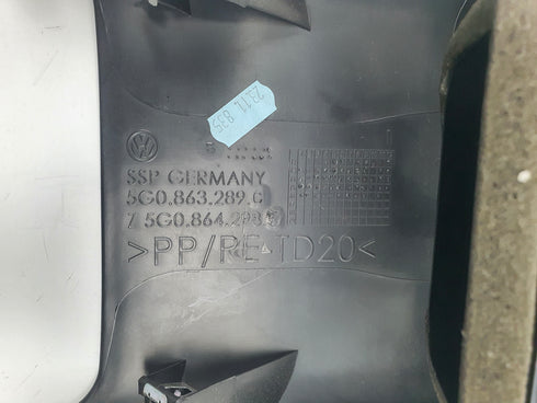 Consola central traseira com ventilação Volkswagen Golf VII 5G0863289