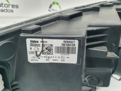 Farol Dianteiro Direito Renault Megane IV 260108478R