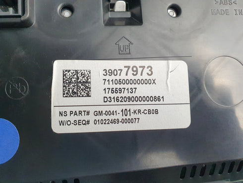 Quadrante Opel Astra K 39077973